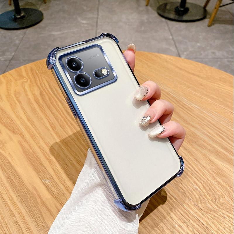 For vivo iQOO Neo8 Case vivo iQOO Neo8 Pro Cover vivo V2301A Phone Case neo8 Bumper Shockproof Protect Cover Clear electroplate