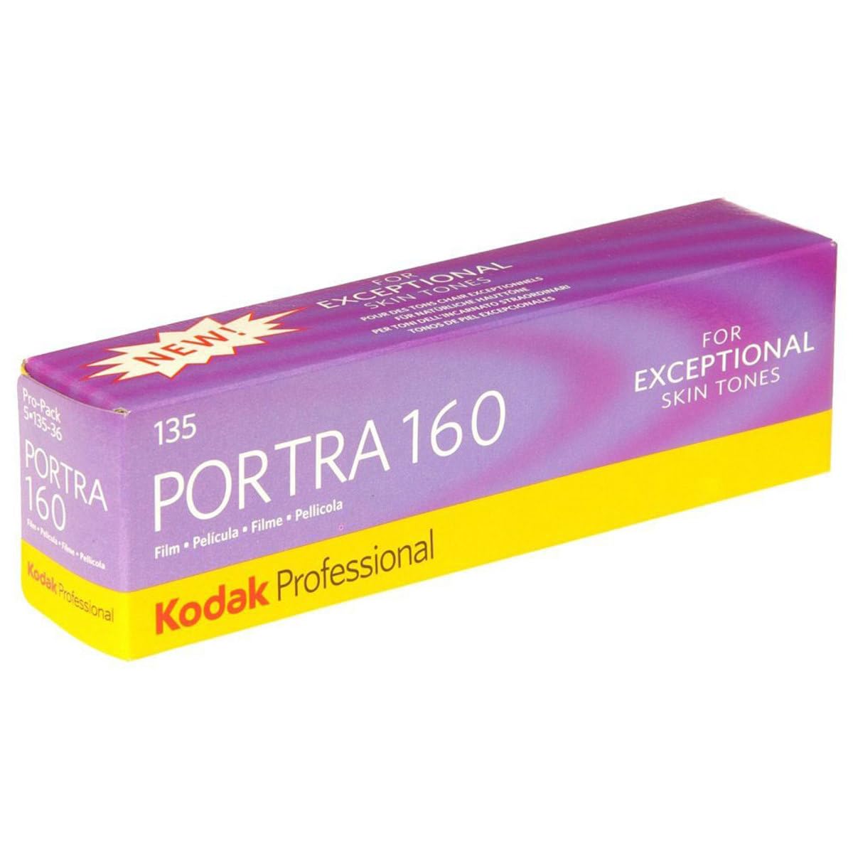 

Kodak Professional Color Negative Film, 35mm Portra 160, 36 Sheets, 5-Pack, 6031959