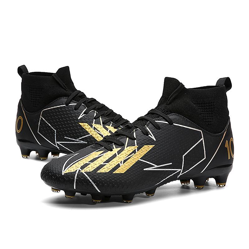 Jugendfußballschuhe Herren- und Damen-Lang- und Kurznägel Outdoor-Rasen-Sneaker Professionelle Wettkampf-Verschleiß-Trainingsschuhe Fabrikhaar