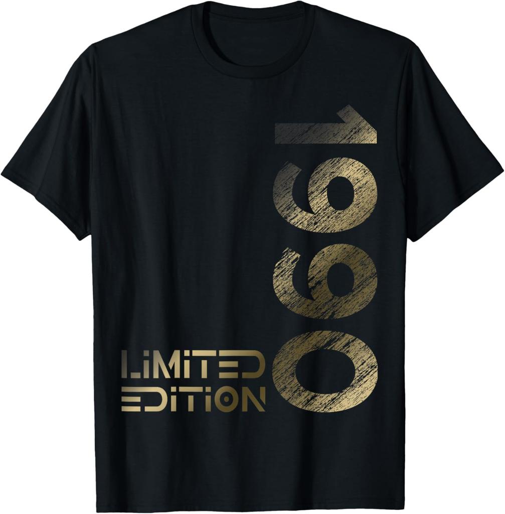 Vintage Class 35th Birthday Decorations Vintage 1990 35 Years Old T-Shirt Print Original Design Gifts T Shirts Camiseta