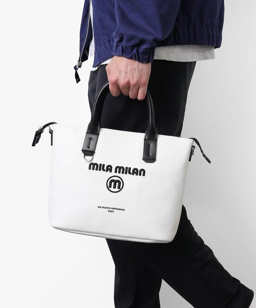 Mila Milan Pupurie Tote Bag [Mila Milan] Men's Shoulder/Mini No.248511 (White)