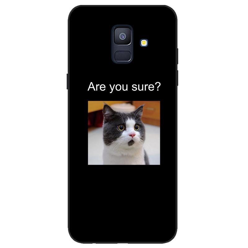 For Samsung Galaxy A6 2018 Silicone Case SIM SM A600 A600F Phone Case Tpu Case Coque Samsung Galaxy A62018 black