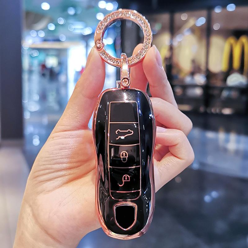 Étui de protection intelligent pour clé de voiture Porsche (Panamera, Macan, Cayenne, Cayman, Boxster, 911, 9YA, 971)