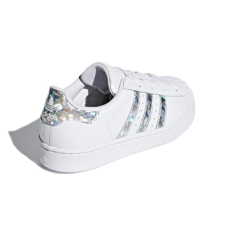 adidas Originals SUPERSTAR Cushioning, Wear Resistant Low Top Skateboard Shoes Cloud White Children Aged 3 7 Years Old CG6708