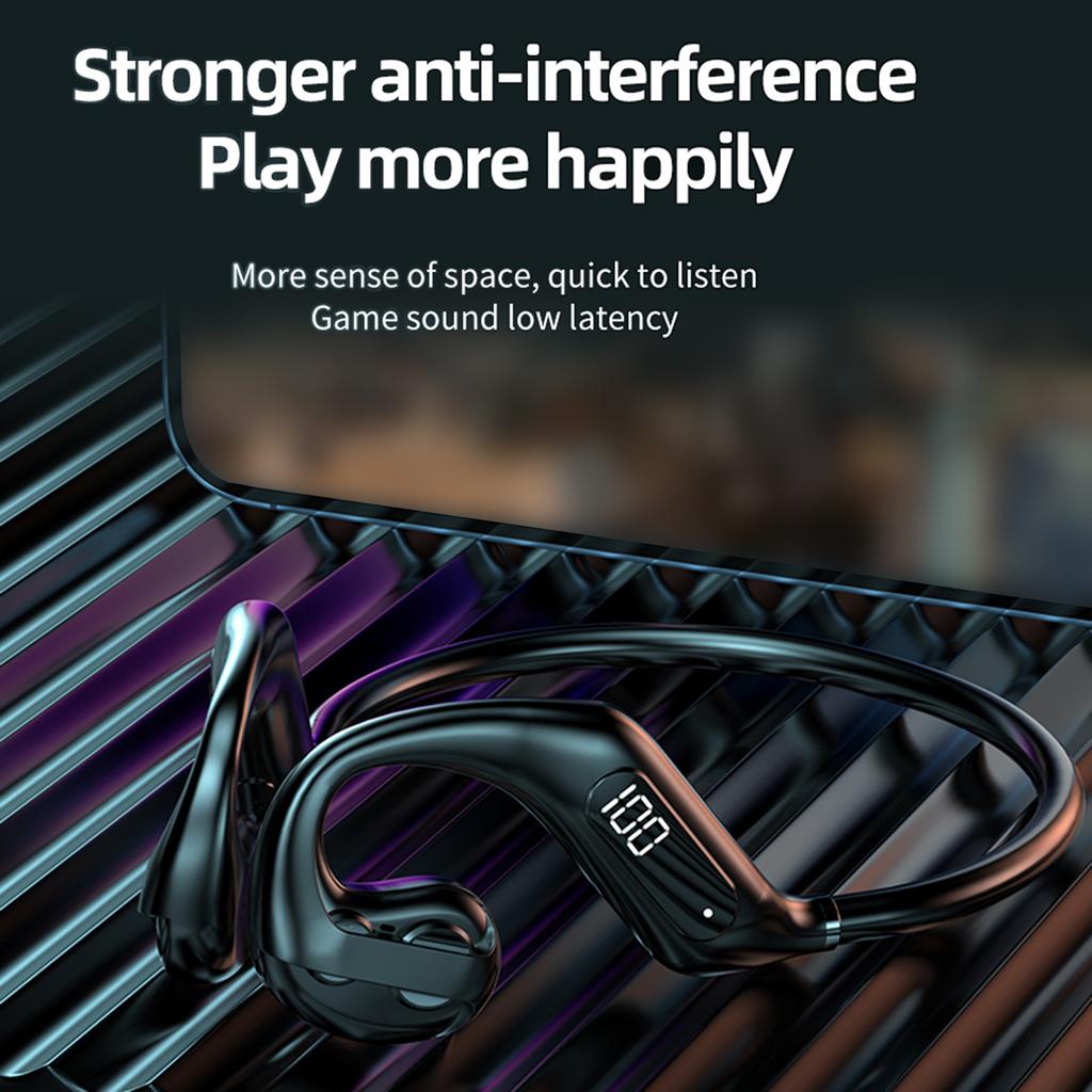 Wireless Hdset Conduction 5.3 Hdset Non-in- Wireless Sports Hdset Conduction rbuds True Wireless 100H Endurance Rl 4-unit Spker Wate