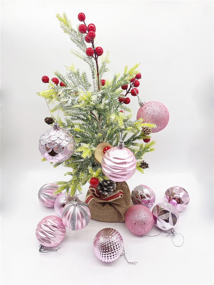 Galvanisierte Kunststoff-Weihnachtsornamente: Runde, unregelmäßige und bemalte Geschenkanhänger