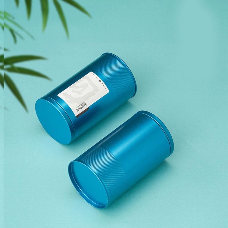 Coffee Storage Jar Metal Tea Box Can for Loose Tea Smell Proof Container Leaf Tea Tinplate Containers Storage Gift Box