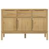 Vidaxl Szafka Floro, Woskowy Brąz, 114X43X74 Cm, Lite Drewno Sosnowe