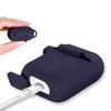 AirPods Case - Phonillico - Silicone Case - Dark Blue - Shockproof Protection - Carabiner Included