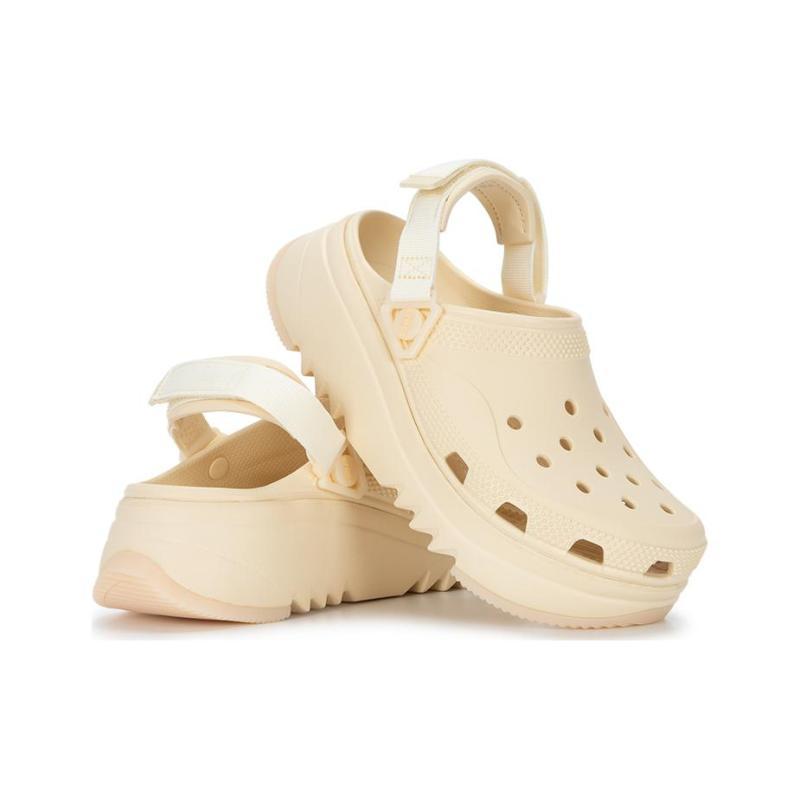 Crocs EVA Non-Slip and Abrasion Resistant Hole Shoes 5cm Unisex Beige