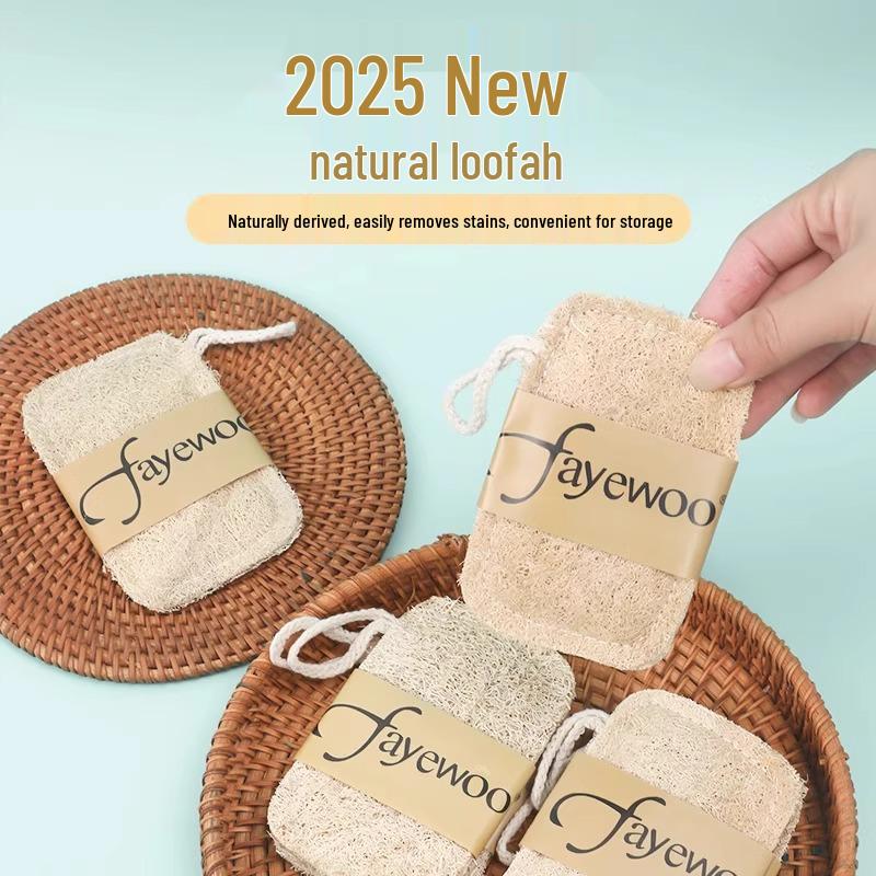 Natural Loofah Dish Brush - Durable Non-Stick Cleaning, Gentle On Hands, Ideal for Kitchen Use.
