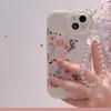 2025 New Transparent Phone Case with Bear Ears & Floral Design