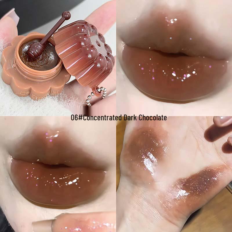 CAPPUVINI Moisturizing Lip Glaze: Jelly Pudding Texture for Plump Watery Color Lips.