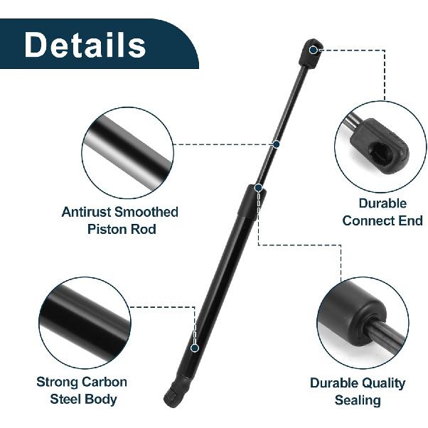 Rear Hatch Lift Supports Struts for Kia Picanto 2011-2015 No.817701Y010 Gas Spring Black 2 PCS