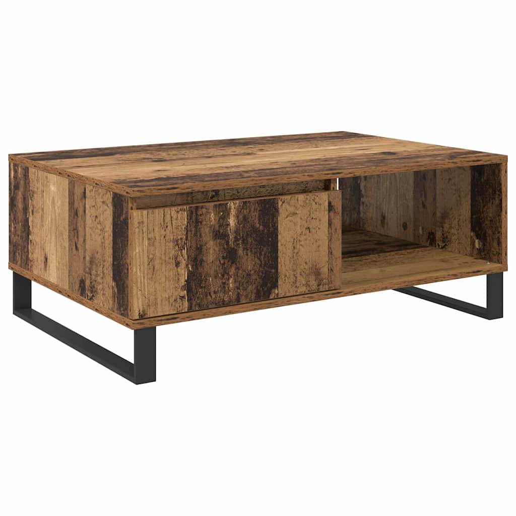 Coffee Table Reclaimed Wood Look 90 x 60 x 35 cm Engineered Wood