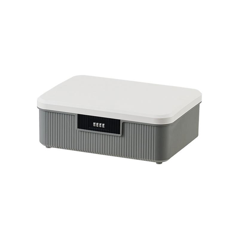 Creative Locked Storage Box Household Valuables Storage Bins Bedroom Password Organize Box Modern Home Organization Accessories