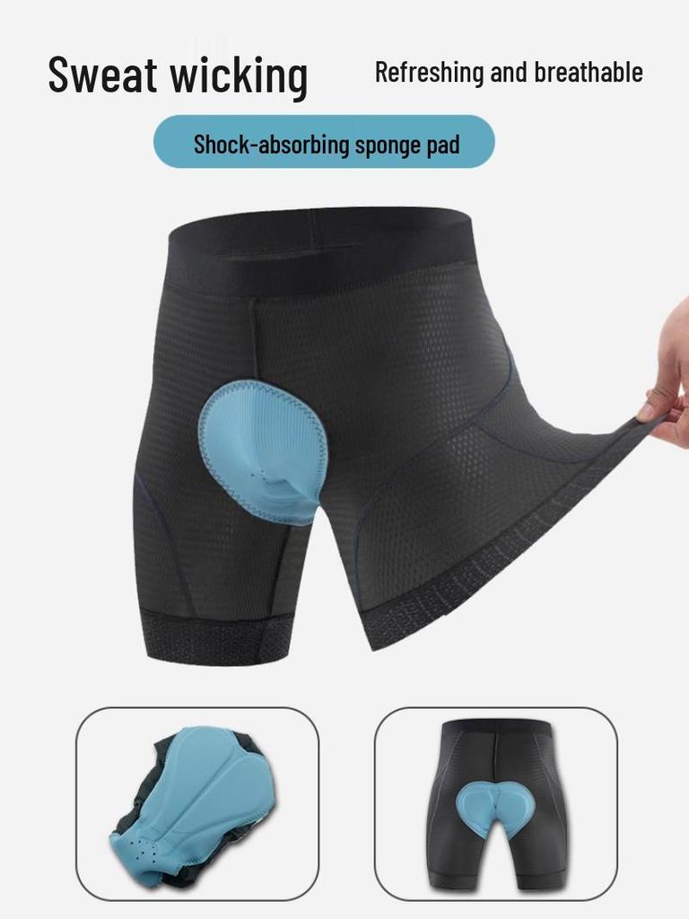 Quick-Dry Breathable Cycling Shorts with Double Arrow Cushion and Sponge Pad