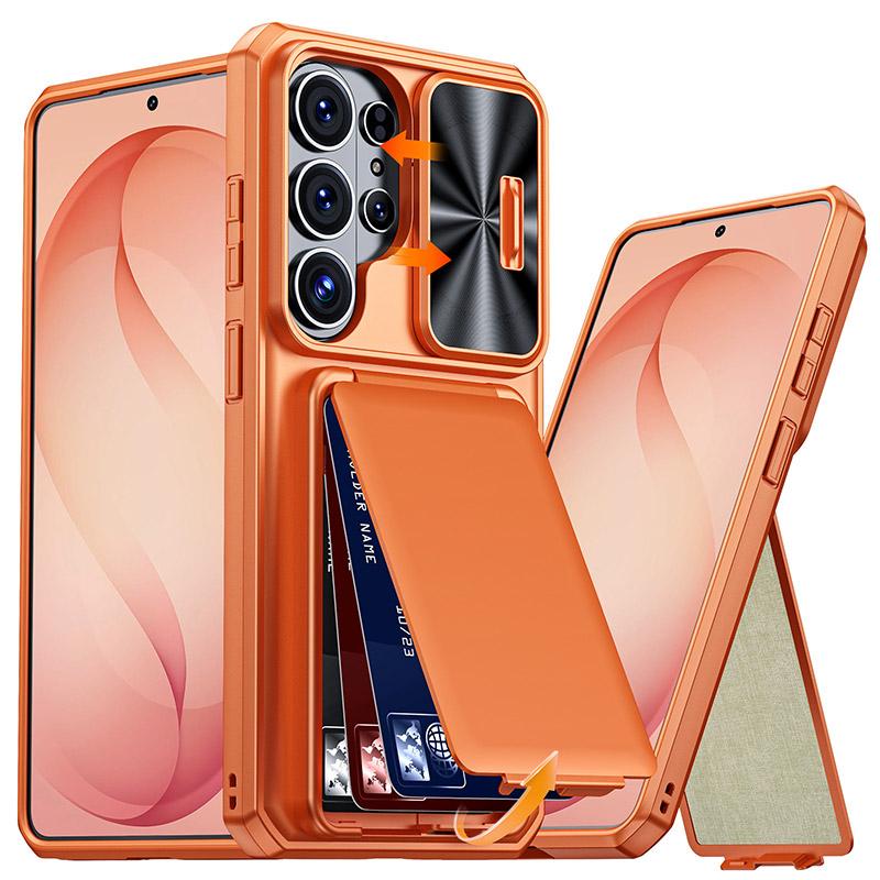 Per Custodia S26 Ultra Portafoglio Porta Carte Rfid Copri Fotocamera Protezione Integrale Robusta Antiurto Silicone Custodia Protettiva per Telefono 2026 Nuovo
