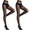 2 Pairs T-Crotch Sheer Tights For Women, 40D Rip Resistant Pantyhose For Women, Ultra Thin High Waist Stockings