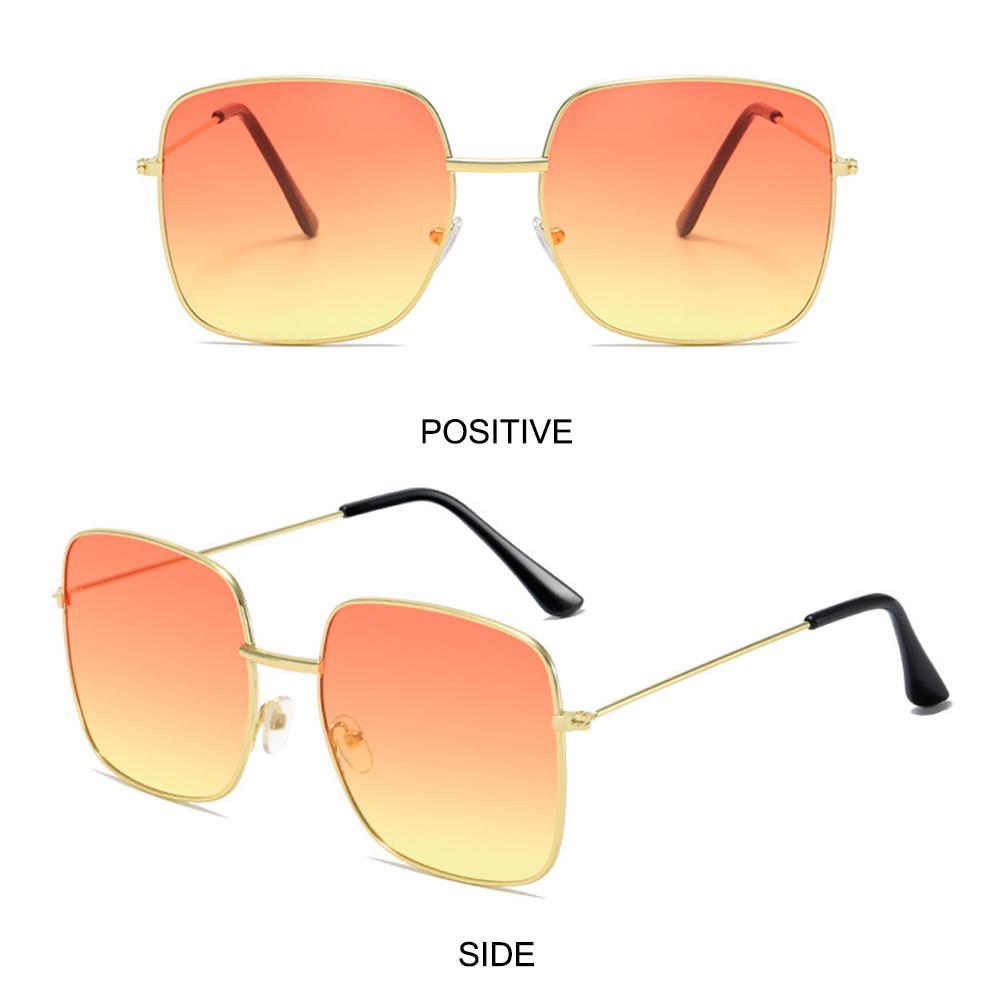 Versatile UV Protection Sun Glasses Large Frame Pink Hippie Glasses  for Women & Men