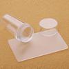 2 In 1 Clear Jelly Nail Art Stamping Kit Soft Stamper + Scraper Manicure Tool