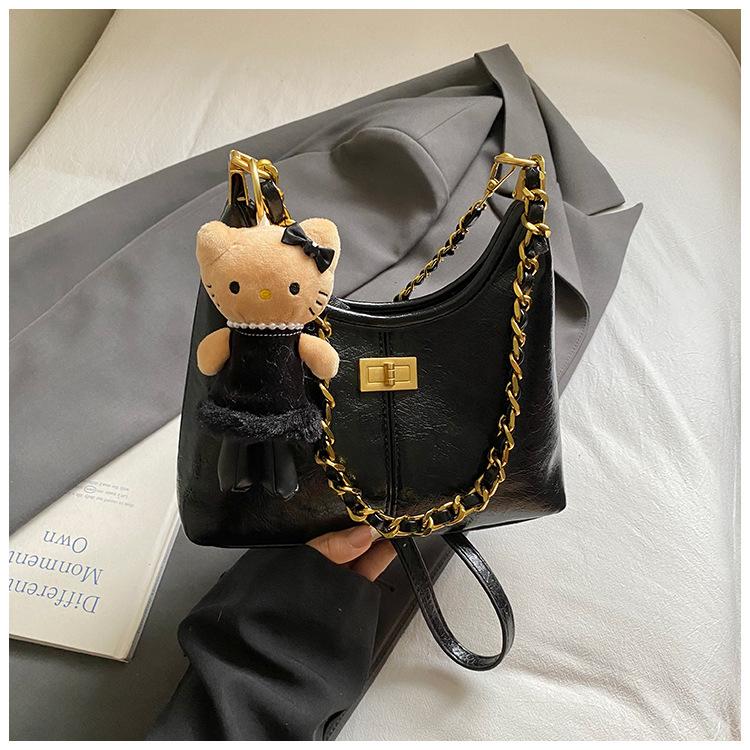 Modische und einfache Tasche, Retro-Umhängetasche, Ketten-Achseltasche