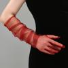 Casual Thin Mesh Lace Gloves Women S Black Silk Sexy Breathable Sunscreen
