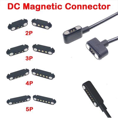 2A Pogopin Magnetischer Stecker 2-Pin 3-Pin 4-Pin 5-Pin Federbelastete Strombuchse