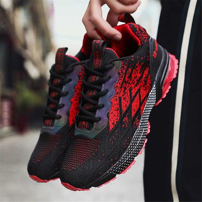 Summer Knitting Men's Comfortable Shoes Tall Shoes Men's Black Boots Sneakers Sport Skor Pretty Sepatu Special Wide