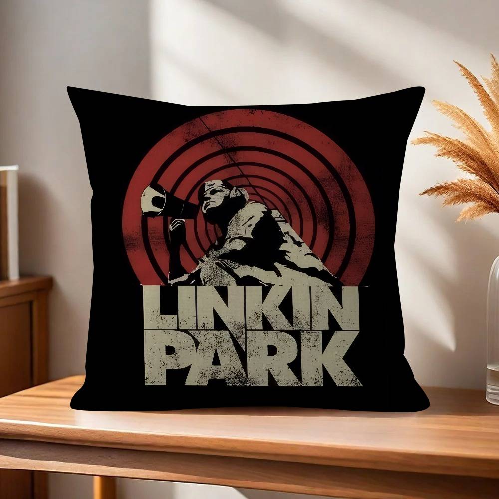 Band L-Linkin From logo P-Park   Personalized Pillow Dust Cover Bedroom Kids Party Decoration Pillowcase Birthday Children Gift