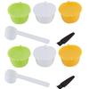 6pcs Food Grade Material Refillable Coffee Capsule With Brush Spoon Set Coffee Capsule Kit  Home Use