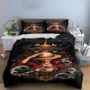 Pirate Anime Character with Straw Hat Bedding Set (1 Duvet Cover, 2 Pillowcases, Duvet Not Included) Sofas