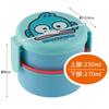 Skater Ag+ Silver Ion Antibacterial Lunch Box 2 Tiers Round Hangyodon Sanrio Made in Japan 500ml ONWR1AG-A