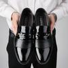 FashionComfortable Men's Leather Shoes Slip On High Quality Men's Fashion Casual Shoes Business Formal Luxury Men's Loafers Moccasins