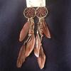 New Bohemia Ethnic Feather Beads Long Design Dream Catcher Earrings For Women