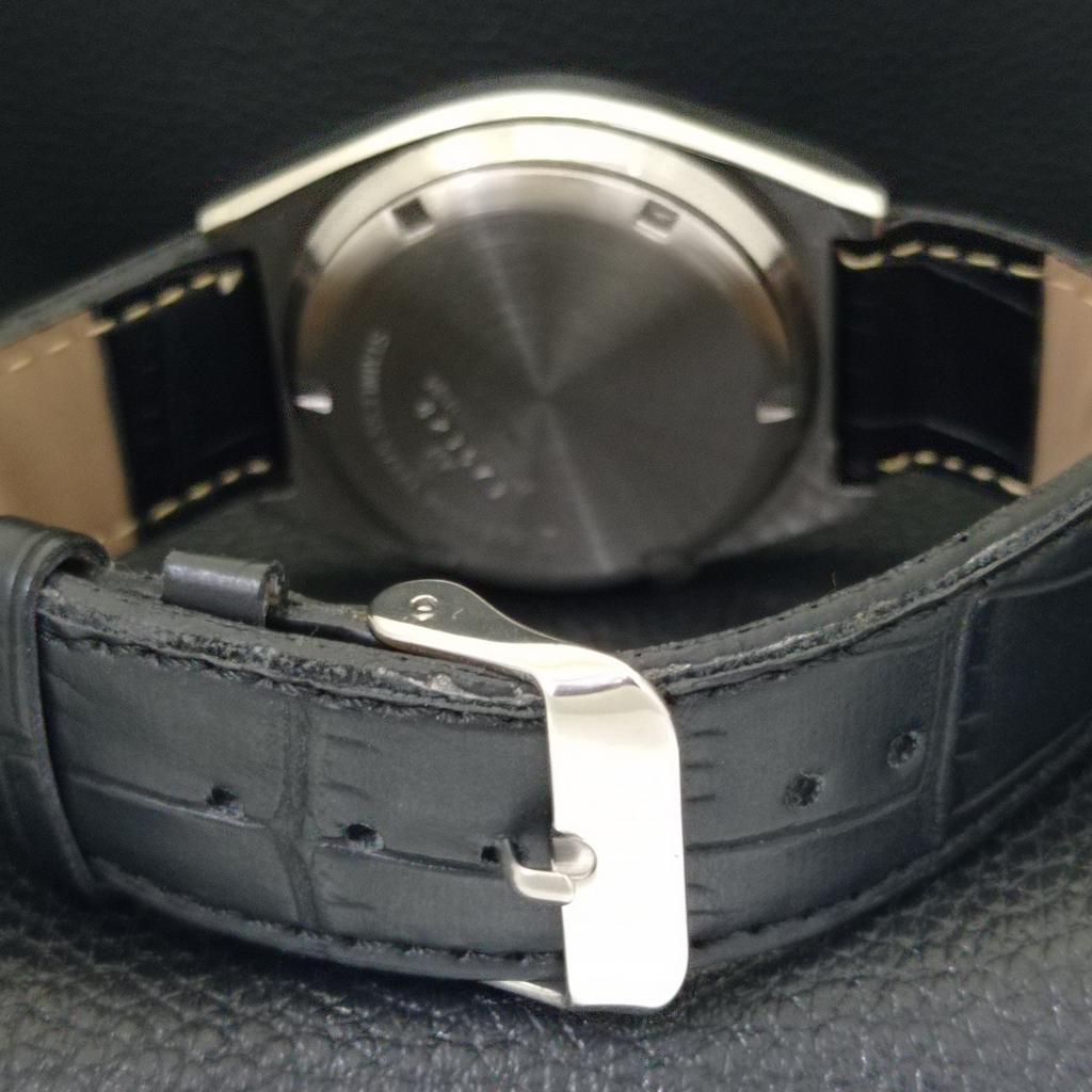 JAPAN VINTAGE SEIKO ACTUS AUTOMATIC 7009A MENS BLACK COLOR DIAL WATCH A702346-5 R124-a702346