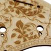 1Pcs Guitar Pickguard 11 Hole Sss Linden Wood With Decorative Flower Pattern For St Electric Guitars