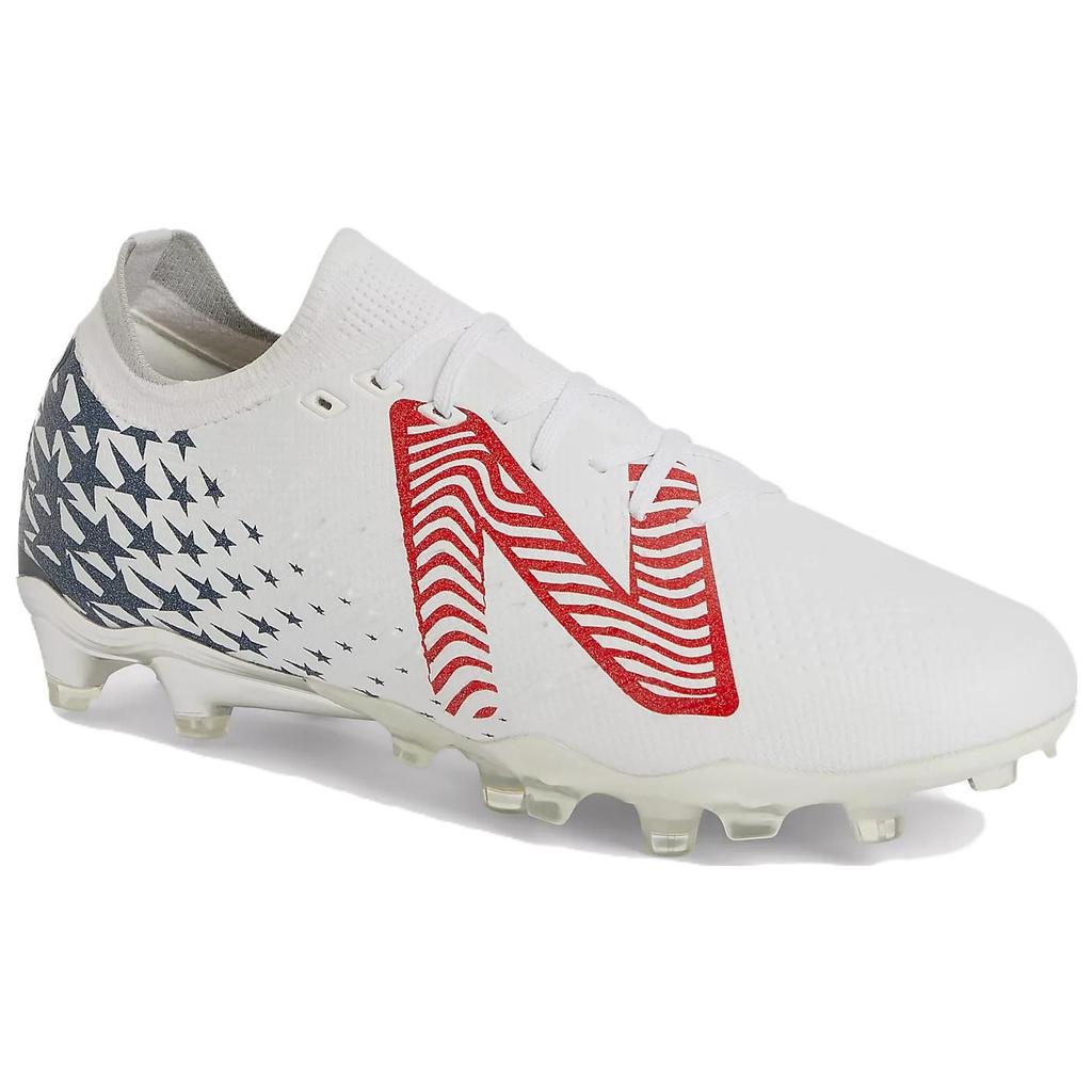 New Balance Timothy Weah X Tekela V4 Pro Low FG Queens Finest Unisex Sneakers White Red Blue ST1FLGC4
