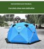 Thickened Cotton-Padded Winter Tent: Quilted, Windproof, and Warm for Extreme Cold Ice Fishing and Camping