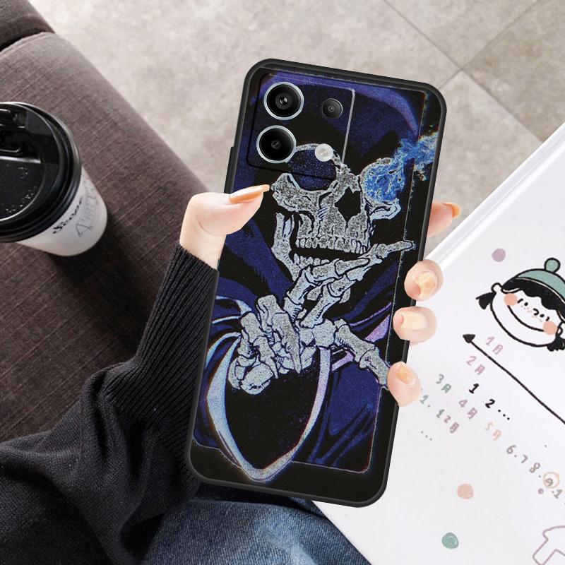 

Gothic Fashion Skull Cover For Xiaomi Redmi Note 14 10 11 12 13 15 Pro Plus Case For Redmi 15 15C 14C 12C 10C 13C Redmi Note 13 4G