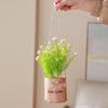 1Pc Potted Plant Northern Europe Simulated Flower Holiday Gifts Weave Modern Simplicity Hangings Home Decoration Plastic