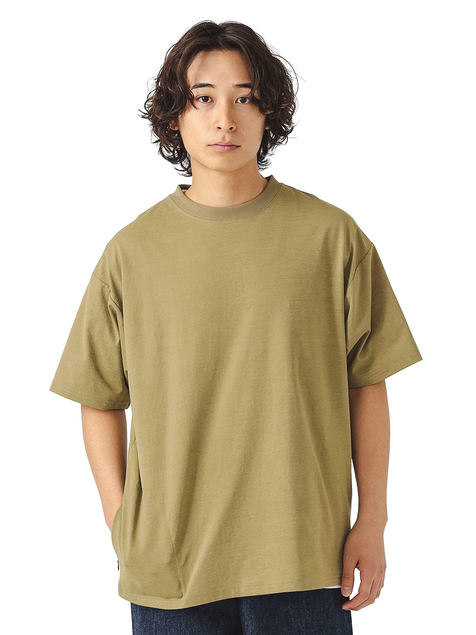 

Beams Men s S/S Active T-Shirt, Olive, Size L