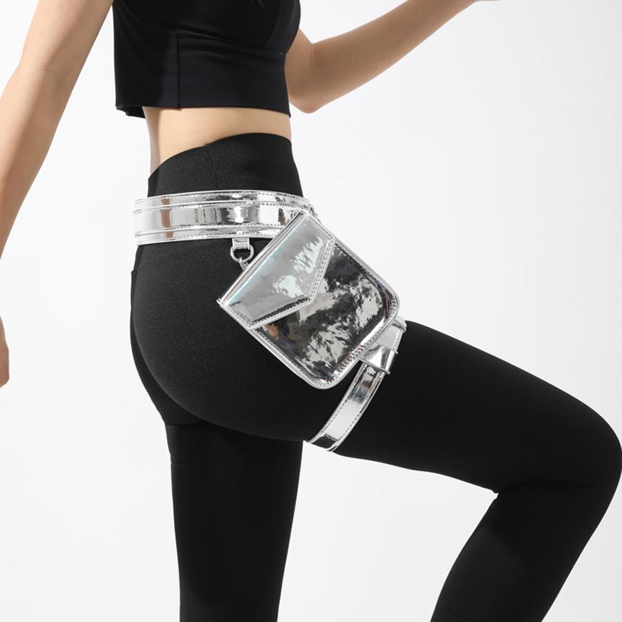 2024 New Leg Bag for Women High Quality PU Waistpack Fashion Motorcycle Waistpack
