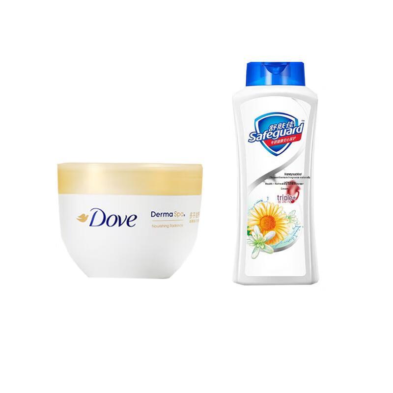 Dove Body Lotion & Safeguard Body Wash Set