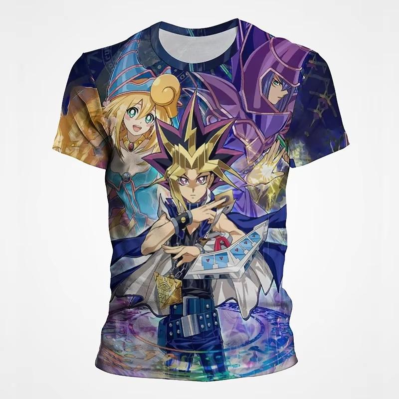Anime Yu Gi Oh 3D Print T-Shirt Men Women Casual Fashion Short Sleeve Casual T Shirts Oversized Harajuku Tees Tops Kid Clothing
