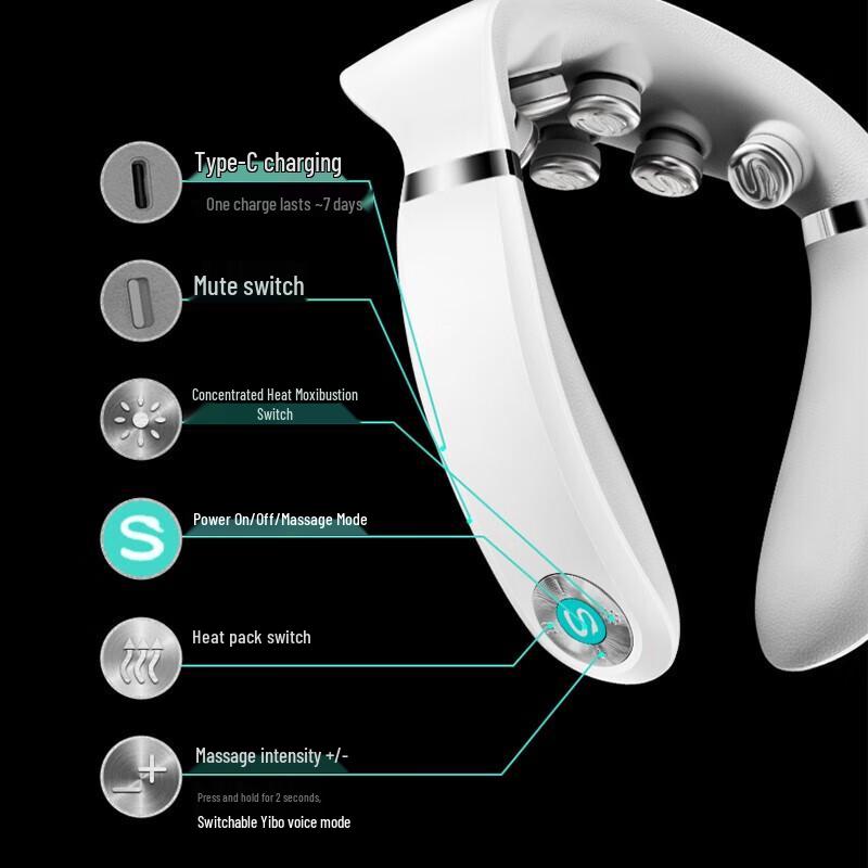 SKG G7-1 Portable Neck and Shoulder Massager CN Plug (adapter Included)