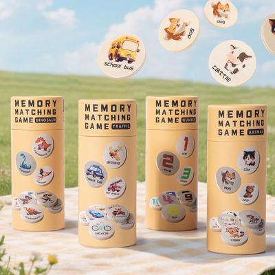 Find the Same Game, Early Childhood Education Puzzle Cartoon Thinking Dinosaur Memory Chess Concentration Training Wooden Toy