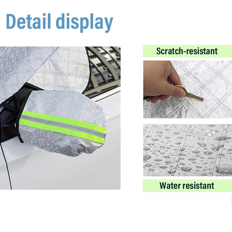Windshield Cover for Ice and Snow, for Snow, Ice, UV, Mirror Protector, Windproof Sunshade Cover for Cars, Common To Most Cars