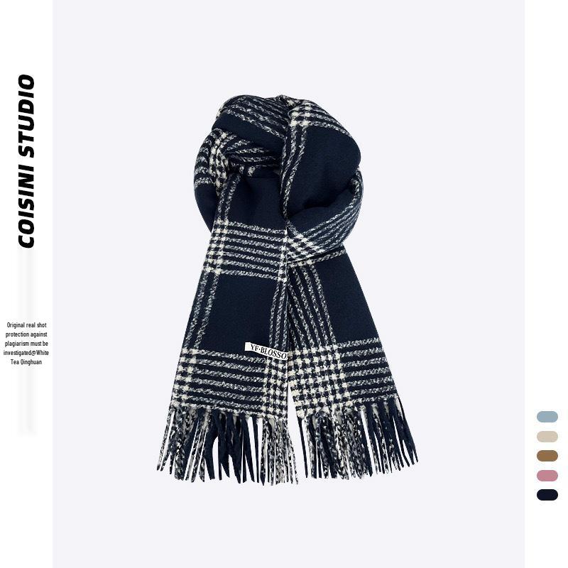 Women s Red Knitted Scarf: New Year & Christmas Style, Long Winter Shawl, Versatile Neck Warmer 200cm