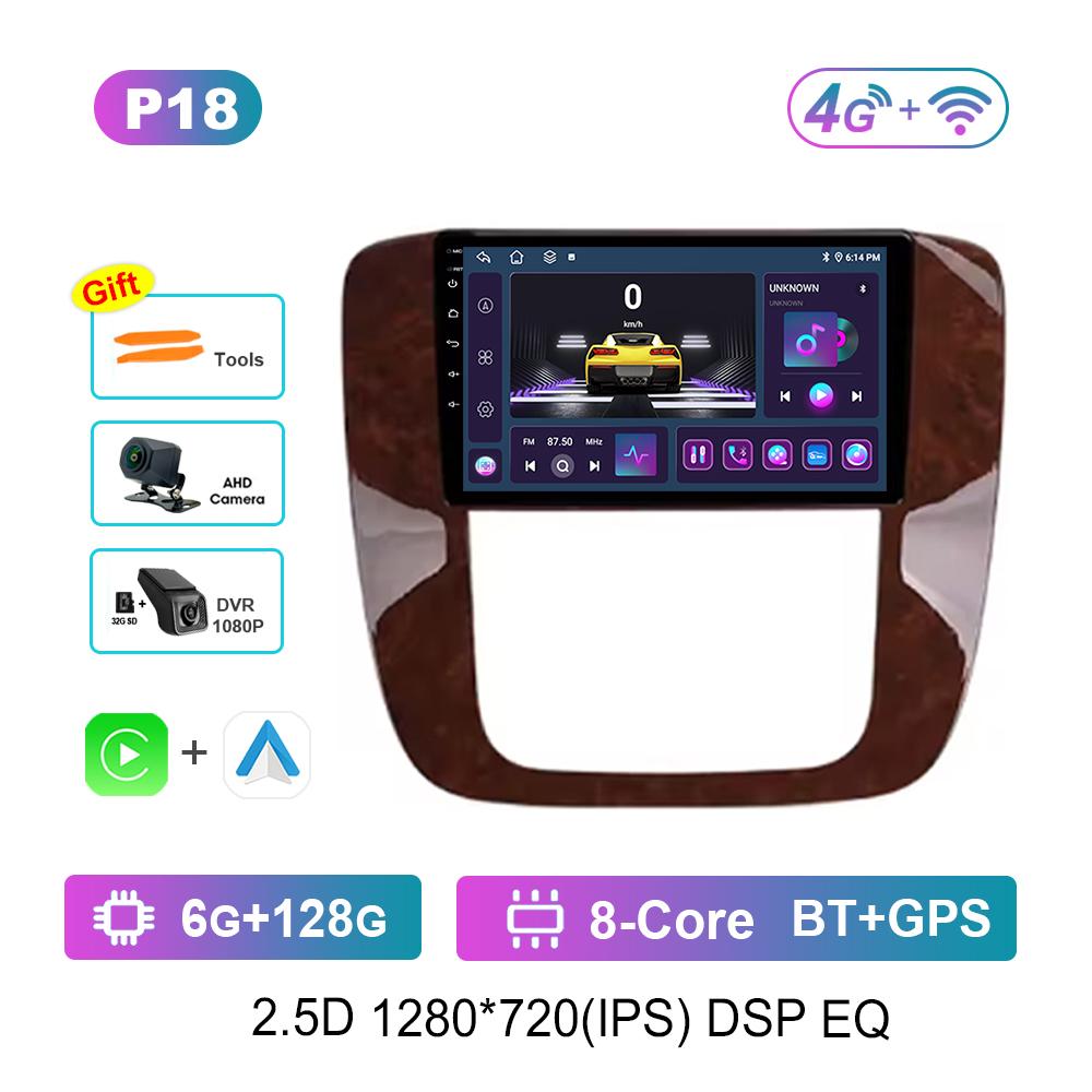 9 '' for GMC Yukon Chevrolet Tahoe Suburban 2008 - 2012 Android OS Car Radio Multimedia Video Player 4G GPS Navi WiFi HD Screen